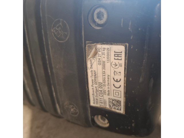 Breekhamer 30kg hex-28 230v ~ bosch, gsh 27 vc, bouwjaar 2021 - afbeelding 2 van  7