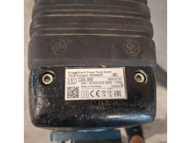 Breekhamer 30kg hex-28 230v ~ bosch, gsh 27 vc, bouwjaar 2021 - afbeelding 2 van  2