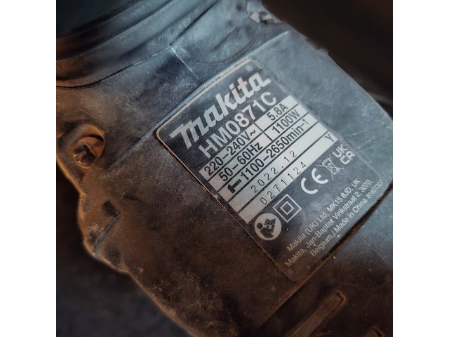 Breekhamer makita, hm0871c, bouwjaar 2022 - afbeelding 4 van  4