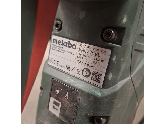 Breekhamer metabo, mhev 11 bl brushless - afbeelding 4 van  6