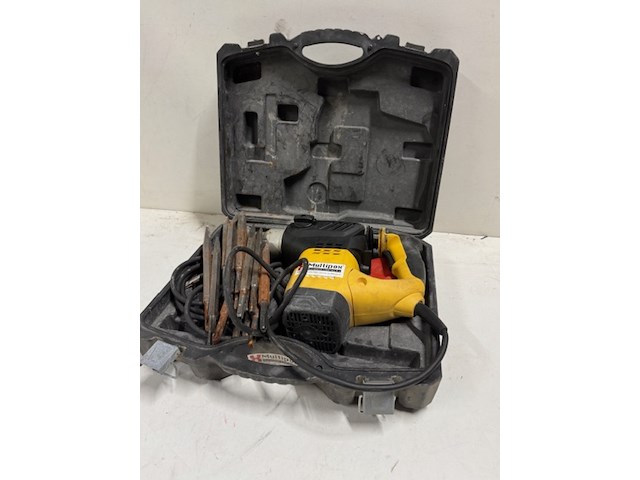 Breekhamer powerplus, geel, met diverse beitels - afbeelding 1 van  4