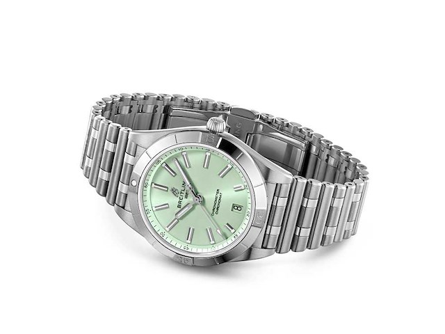 Breitling chronomat 36 | steel | green dial | unworn | 2026 - afbeelding 2 van  5