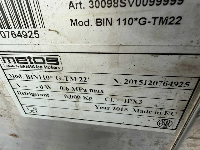 Brema - 110kg - scherfijsmachine - afbeelding 6 van  6