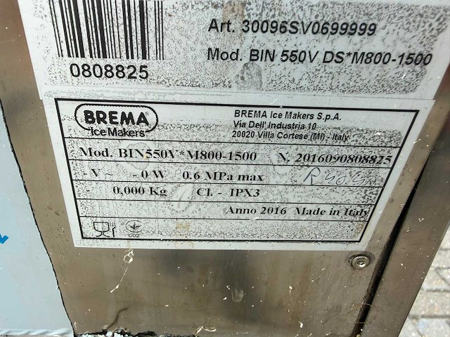 Brema - muster 800a - ijsmachine - afbeelding 2 van  2