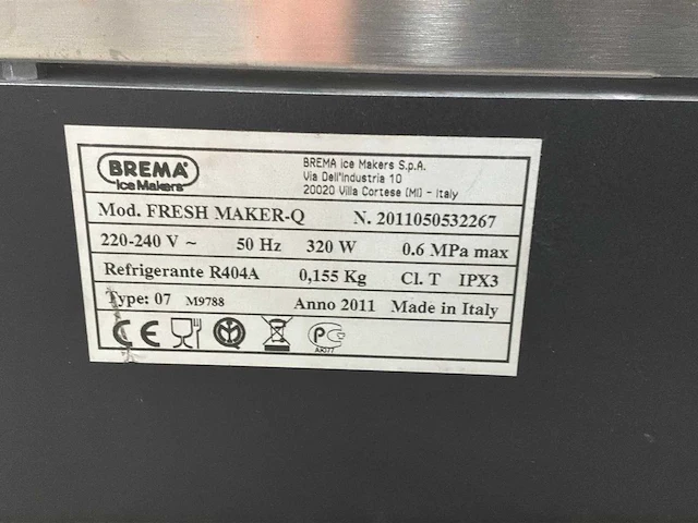 Brema ijsblokjes machine - afbeelding 5 van  7
