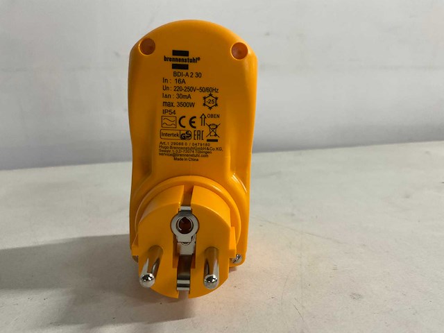 Brennenstuhl - aardlekschakelaar plug in (10x) - afbeelding 3 van  5
