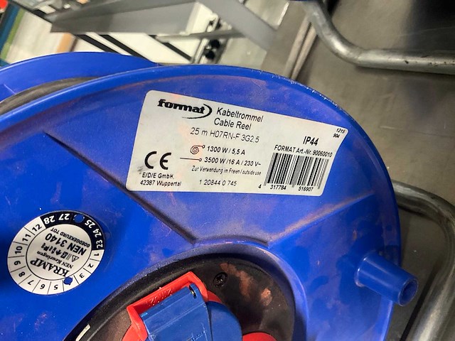 Brennenstuhl/ format 25 m verlengkabelhaspel (8x) - afbeelding 4 van  4