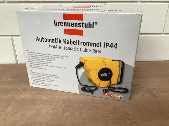 Brennenstuhl kabelhaspel automaat, ip44 - afbeelding 1 van  3