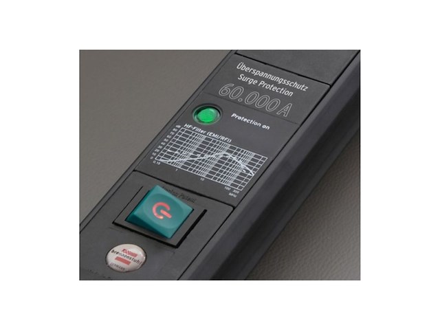 Brennenstuhl premium-line stekkerdoos 6-voudig met overspanningsbeveiliging zwart - afbeelding 3 van  3