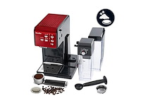 Breville primalatte ii koffie en espressomachine 19 bar geschikt voor koffiepoeder of pads zwart / rood - afbeelding 2 van  6