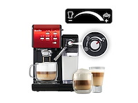 Breville primalatte ii koffie en espressomachine 19 bar geschikt voor koffiepoeder of pads zwart / rood - afbeelding 4 van  6