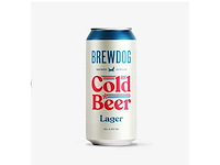 Brewdog cold beer (gluten free) 3.4% lager 4 pack (486x) - afbeelding 1 van  2