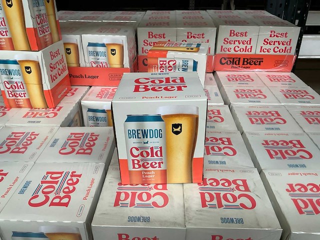 Brewdog cold beer peach 4 pack (406x) - afbeelding 2 van  2