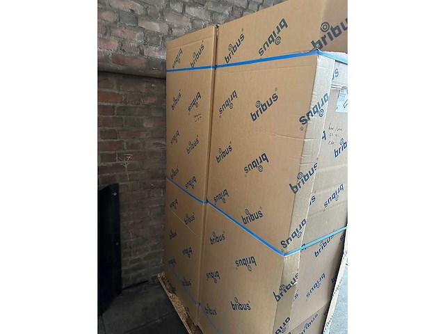 Bribus 2x hoge kasten (koel-vries/combitron) v.v. nis en deur, kleur w300 wit (nieuw in doos) - afbeelding 2 van  5