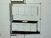Bribus keuken - 170cm v.v. postform werkblad v.v. spoelbak, kleur w300 wit (nieuw in doos) - afbeelding 3 van  11