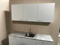 Bribus keuken - 260cm v.v. postform werkblad v.v. spoelbak, kleur w300 wit (nieuw in doos) - afbeelding 4 van  11