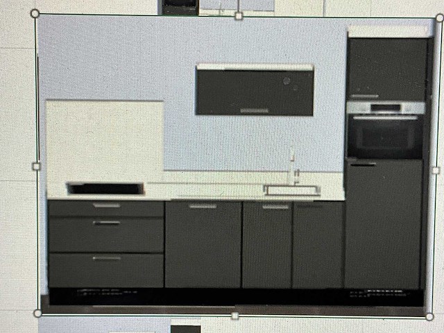 Bribus keuken - 304 cm v.v. bosch inbouwapparatuur, composiet werkblad, kleur u1233 grafiet (nieuw in doos) - afbeelding 20 van  27