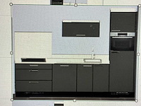 Bribus keuken - 304 cm v.v. bosch inbouwapparatuur, composiet werkblad, kleur u1233 grafiet (nieuw in doos) - afbeelding 20 van  27