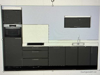 Bribus keuken - 329cm v.v. bosch inbouwapparatuur, composiet werkblad, kleur u1233 grafiet (showroommodel) - afbeelding 20 van  27