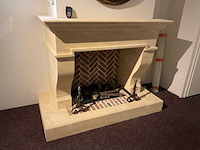 Bricolo natuurstenen schouw met open gashaard - afbeelding 1 van  6