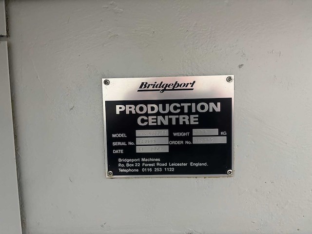 Bridgeport - 2004 - vmc 1000.22 - verticale machinecentra - afbeelding 7 van  18