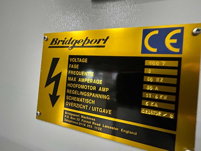 Bridgeport - 2004 - vmc 1000.22 - verticale machinecentra - afbeelding 17 van  18