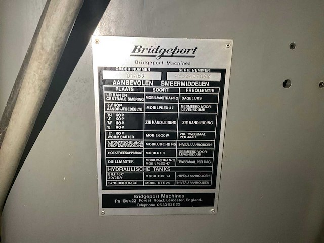 Bridgeport serie 1 handmatige verticale freesmachine - afbeelding 8 van  25