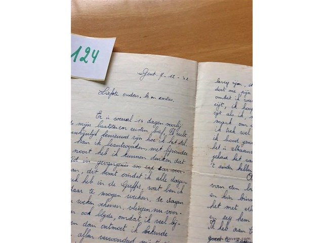Brief 1942 gevangenis - afbeelding 2 van  2