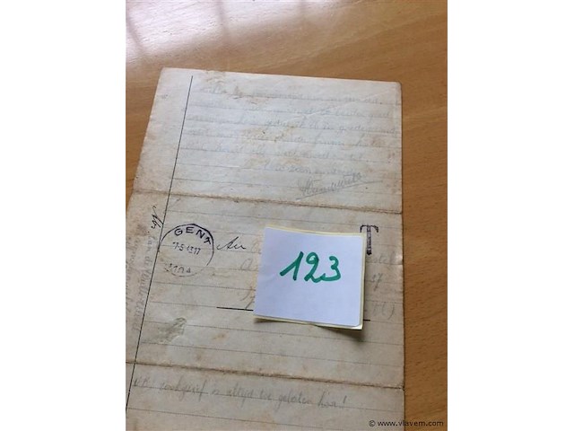 Brief 1943 gevangenis - afbeelding 2 van  2
