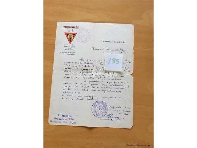 Brief geheim leger - afbeelding 1 van  2