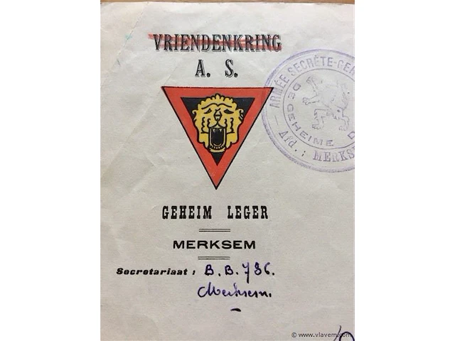 Brief geheim leger - afbeelding 2 van  2