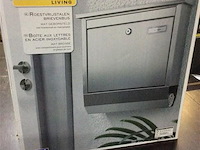 Brievenbus met sleutel ( roestvrijstaal ) ongebruikt - afbeelding 1 van  3