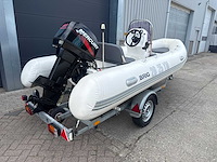 Brig f450 rib boot + mercury 60 pk + kanteltrailer