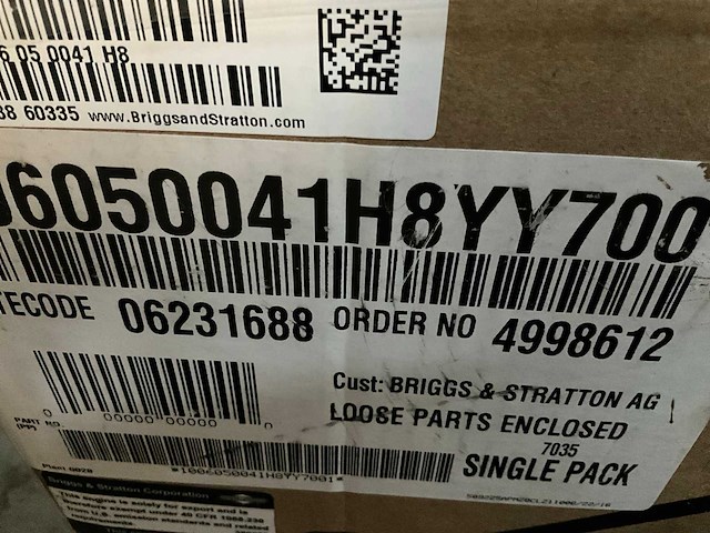 Briggs&stratton v 775ex is series dov 25 benzinemotor - afbeelding 4 van  5