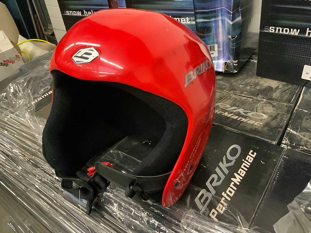 Briko red skihelm (63x) - afbeelding 1 van  5