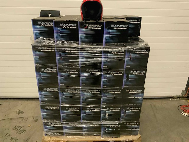 Briko red splash skihelm (87x) - afbeelding 5 van  5