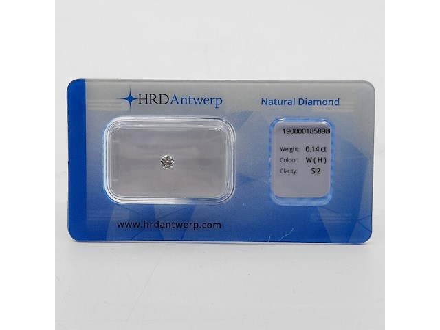 Briljant geslepen diamant, 0,14 karaats (si2) - afbeelding 1 van  8