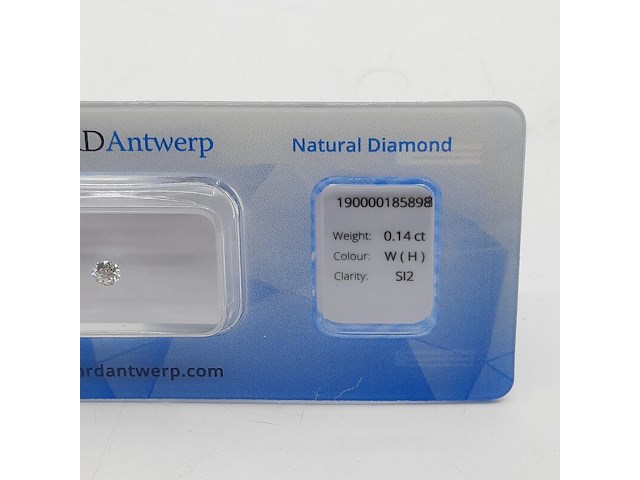 Briljant geslepen diamant, 0,14 karaats (si2) - afbeelding 3 van  8