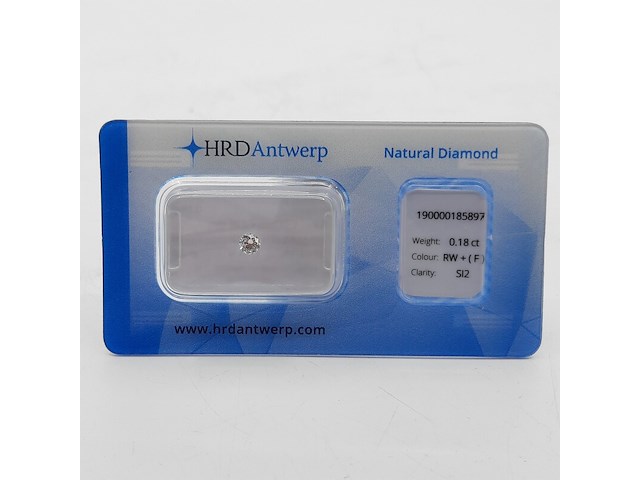 Briljant geslepen diamant, 0,18 karaats (si2) - afbeelding 1 van  6