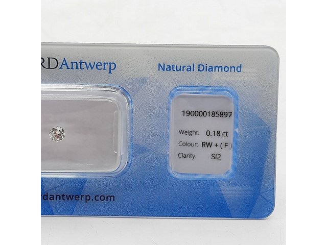 Briljant geslepen diamant, 0,18 karaats (si2) - afbeelding 3 van  6