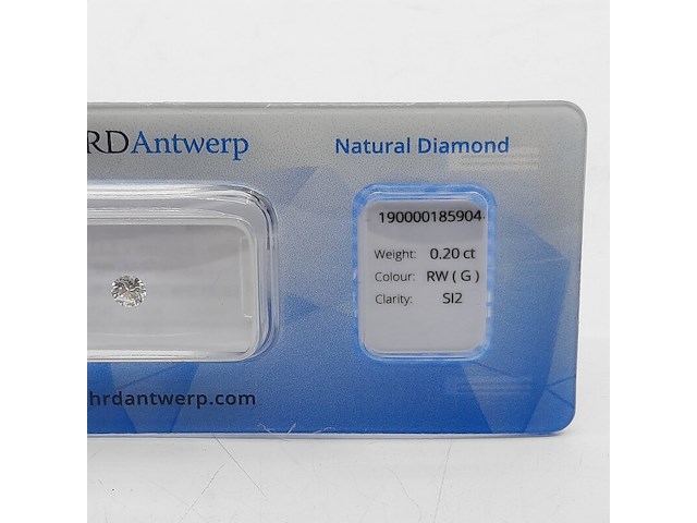 Briljant geslepen diamant, 0,20 karaats (si2) - afbeelding 3 van  7