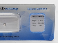 Briljant geslepen diamant, 0,20 karaats (si2) - afbeelding 3 van  7
