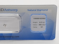 Briljant geslepen diamant, 0,21 karaats (si1) - afbeelding 3 van  8