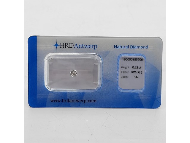 Briljant geslepen diamant, 0,23 karaats (si2) - afbeelding 1 van  7