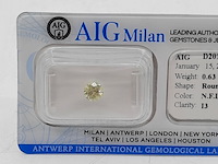 Briljant geslepen diamant, 0.63 karaats (p3) - afbeelding 2 van  9