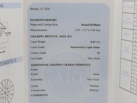 Briljant geslepen diamant, 0.63 karaats (p3) - afbeelding 6 van  9