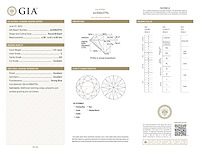 Briljant geslepen diamant 1.01 carat gia gecertificeerd - afbeelding 3 van  4