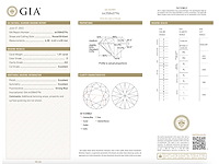 Briljant geslepen diamant 1.01 carat gia gecertificeerd - afbeelding 4 van  4