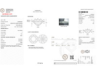 Briljant geslepen diamant 3.04 carat gecertificeerd - afbeelding 3 van  4
