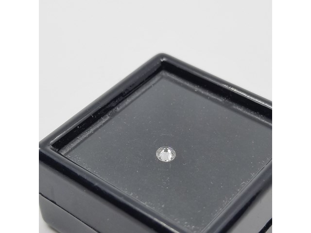 Briljant geslepen diamant, ca 0,08 karaats - afbeelding 3 van  4